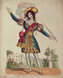 Madame Vestris dans le rôle de Don Giovanni de l